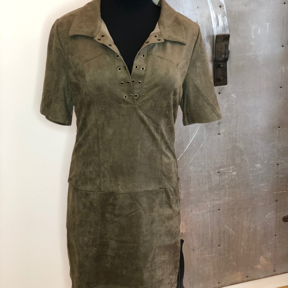 olive green dress